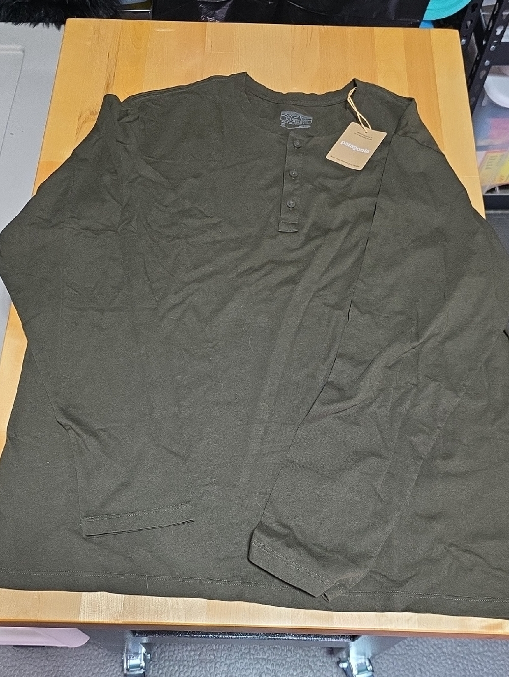 Patagonia Olive Green Long-Sleeve Henley
